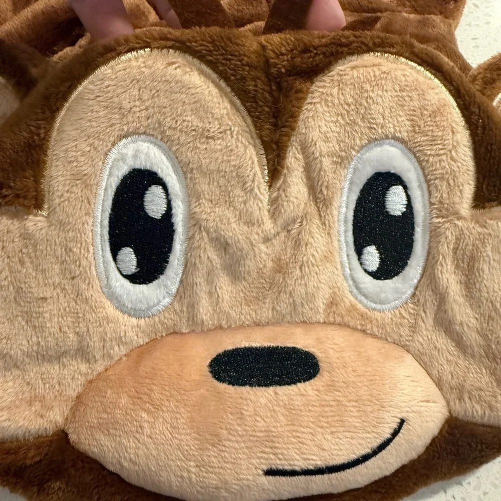 Kids Monkey Plush Hooded Onesie Play Party Costume Halloween by MCM